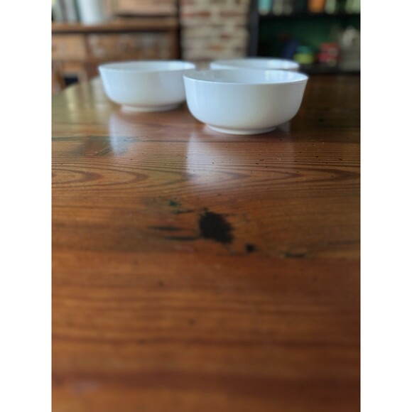 Gibson Elite Cereal Bowl Genuine Bone China Set Of 3 6" White MINT - Picture 4 of 9